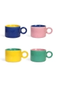 &k amsterdam set cani Mug Chiquito 200 ml 4-pack multicolor 2816.02