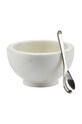 Bahne un vas cu o lingură alb 4971720