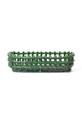 Ozdobný košík ferm LIVING Ceramic Basket zelená 1104268939