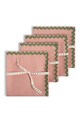 Really Nice Things zestaw serwetek Wavy 4-pack różowy 104471