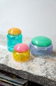 &k amsterdam contenitore con copperchio puffy turquoise 1471.05 multicolore