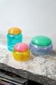 Δοχείο με καπάκι &k amsterdam puffy turquoise 1471.05 πολύχρωμο