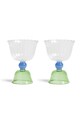 Σετ ποτηριών κρασιού &k amsterdam tulip green 200 ml 2-pack πολύχρωμο 351.03