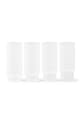 Sada pohárov na nápoje ferm LIVING Ripple Long Drink Glasses 300 ml 4-pak biela 1104269323
