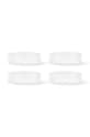 Ferm Living zestaw misek Ripple Serving Bowls 4-pack biały 1104269325
