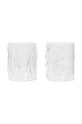 Набор стаканов ferm LIVING Doodle Glasses 350 ml 2 шт прозрачный 1104267321