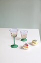 Набор бокалов &k amsterdam glass dot purple 200 ml 2 шт 358.06 мультиколор AA00
