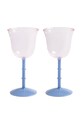 Σετ ποτηριών κρασιού &k amsterdam glass dot pink 200 ml 2-pack πολύχρωμο 358.01