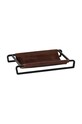 Поднос Costa Nova Leather 25 cm коричневый 030206.BRN