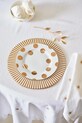 Pip Studio un set de farfurii Dot Delight White-Go 6-pack multicolor 51.001.486