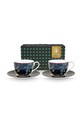 Pip Studio set de cești și farfurioare Berry Blues 280 ml 2-pack multicolor 51.004.197