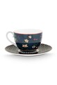 Bucătărie și bar Pip Studio set de cești și farfurioare Berry Blues 280 ml 2-pack 51.004.197 multicolor