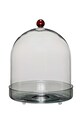 Підставка для торту з кришкою Hübsch Flora прозорий 661510