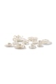 Pols Potten set de cești cu farfurioare pentru 4 persoane Golden Finds 220 ml alb 230.400.631