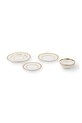 Set krožnikov in skled Pols Potten Golden Finds 4-pack bela 230.400.633