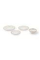 Pols Potten zestaw talerzy i misek Golden Finds 4-pack biały 230.400.633