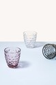 Sada pohárov ONA Bubble 220 ml 4-pak sivá 704004
