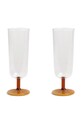 Набір келихів для шампанського &k amsterdam mingle amber 250 ml 2-pack барвистий 354.09