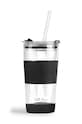 Vialli Design kubek termiczny ze słomką Fuori 600 ml czarny 30374.