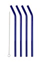 Набір скляних трубочок зі щіточкою Lyngby Glas 4-pack барвистий 32761.