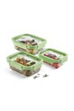 Lekue zestaw pojemników do żywności 883941 zielony AA00