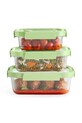 Kuchnia i bar Lekue zestaw pojemników do żywności 883941 zielony