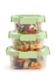 Komplet posod za shranjevanje s pokrovi Lekue 1100 / 800 / 520 ml 3-pack zelena 884047