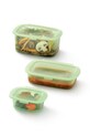 Bucătărie și bar Lekue set recipiente de depozitare cu capace 0,2 / 0,5 / 1 L 3-pack 881886 verde