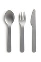 Lekue zestaw sztućców To Go 3-pack szary 881442