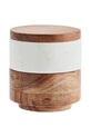 Madam Stoltz recipient cu capac Marble multicolor KT27536.WHT