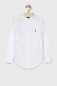 Polo Ralph Lauren - Detská košeľa 134-176 cm bavlna biela 323600259005