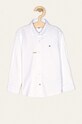 Tommy Hilfiger - Detská košeľa 86-176 cm s elastanom biela KB0KB03968