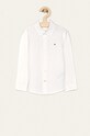 Tommy Hilfiger - Detská košeľa 86-176 cm s elastanom biela KB0KB03970
