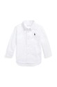 Хлопковая рубашка для младенцев Polo Ralph Lauren длинный белый 320819238001