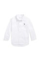 Хлопковая рубашка для младенцев Polo Ralph Lauren длинный белый 320819238001