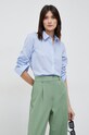 Seidensticker koszula bawełniana bawełna niebieski 60.080604