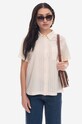 A.P.C. koszula bawełniana bawełna beżowy COGDD.F12557