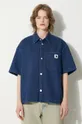 Carhartt WIP cămașă din denim Lovilia albastru