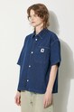Carhartt WIP cămașă din denim Lovilia I031935 albastru