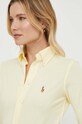 Bavlněná košile Polo Ralph Lauren žlutá 211924258