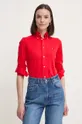 κόκκινο Βαμβακερό πουκάμισο Polo Ralph Lauren