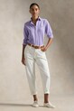 Одежда Хлопковая рубашка Polo Ralph Lauren 211924258 фиолетовой