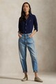 Odzież Polo Ralph Lauren koszula bawełniana 211924258 granatowy