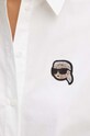 Karl Lagerfeld koszula bawełniana 245W1600 biały