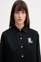 Bavlnená košeľa Lauren Ralph Lauren čierna 20529276