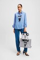Βαμβακερό πουκάμισο Karl Lagerfeld μπλε A2W11031