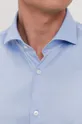 Bavlnená košeľa Boss modrá