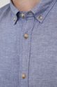 Jack & Jones koszula z domieszką lnu jasny niebieski