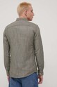 Odzież Only & Sons koszula z domieszką lnu 22021623.OliveNight zielony