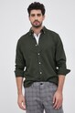 Selected Homme Koszula bawełniana 16074464.DarkestSp1 zielony